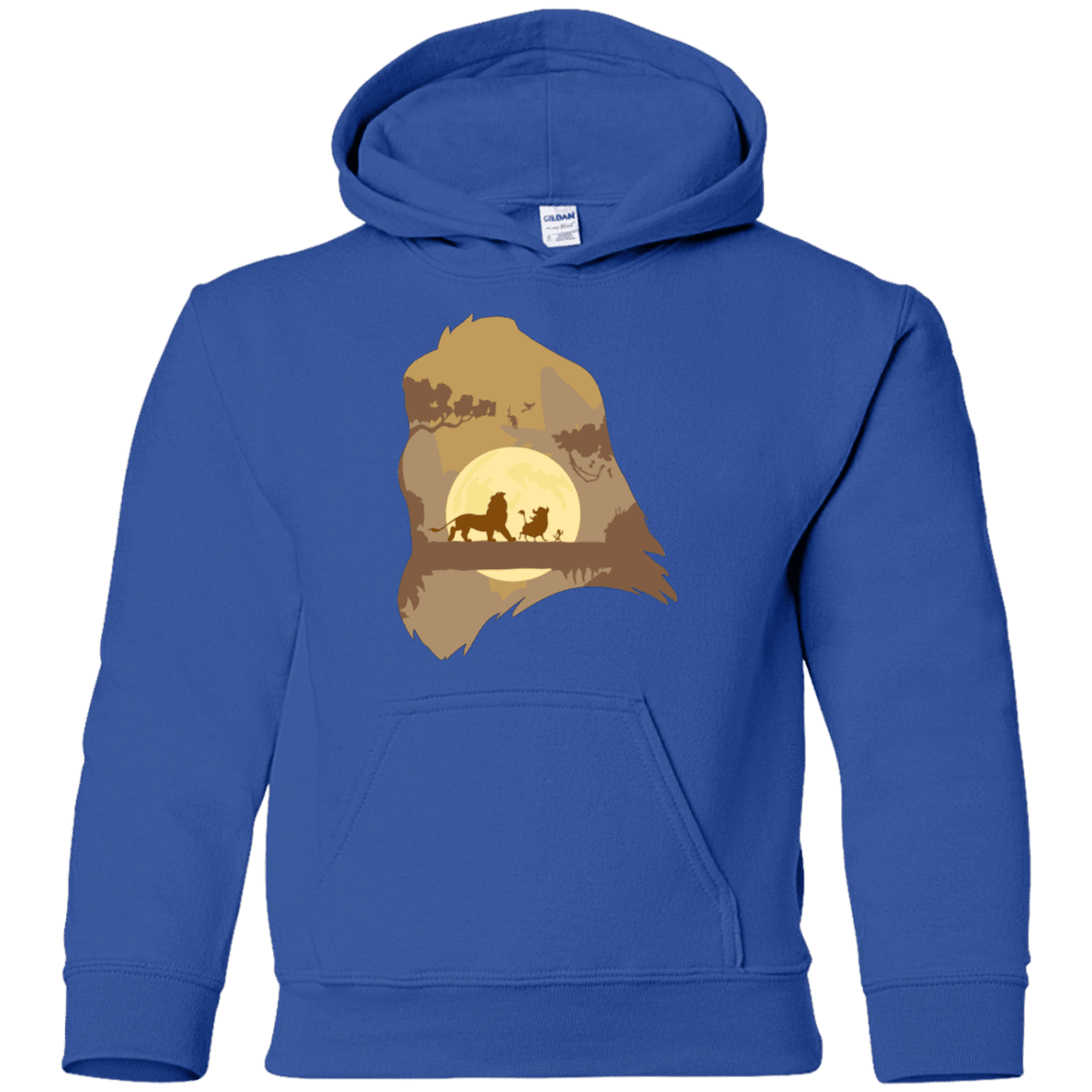 Sweatshirts Royal / YS Lion Portrait Youth Hoodie