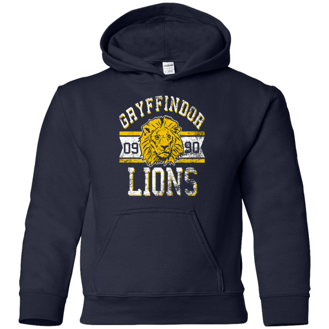 Sweatshirts Navy / YS Lions Youth Hoodie