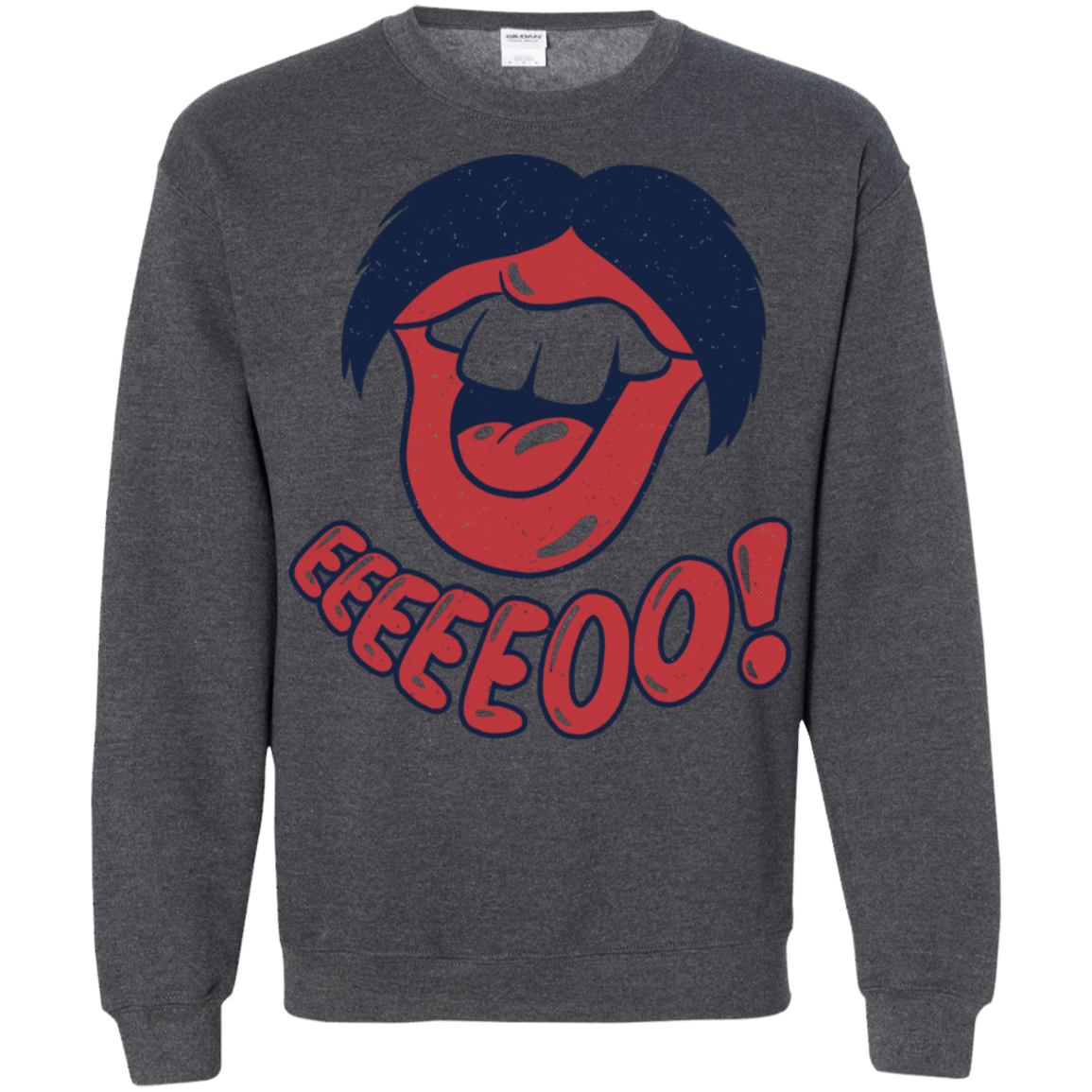 Sweatshirts Dark Heather / S Lips EO Crewneck Sweatshirt