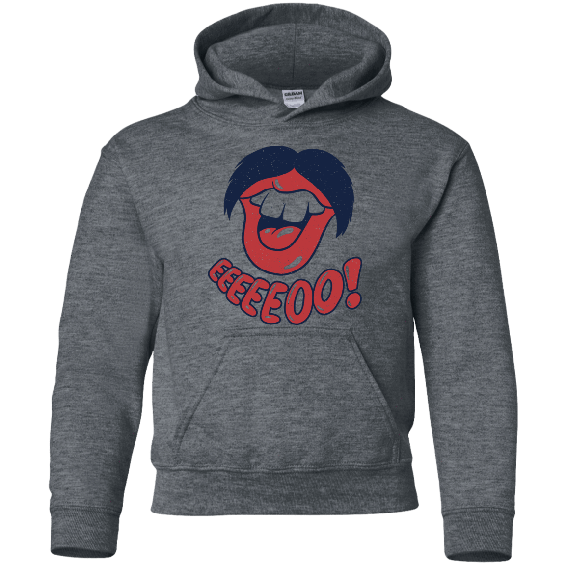 Sweatshirts Dark Heather / YS Lips EO Youth Hoodie