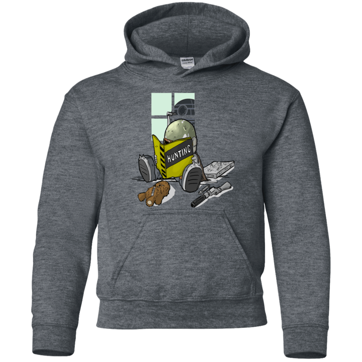 Sweatshirts Dark Heather / YS Little Boba Youth Hoodie