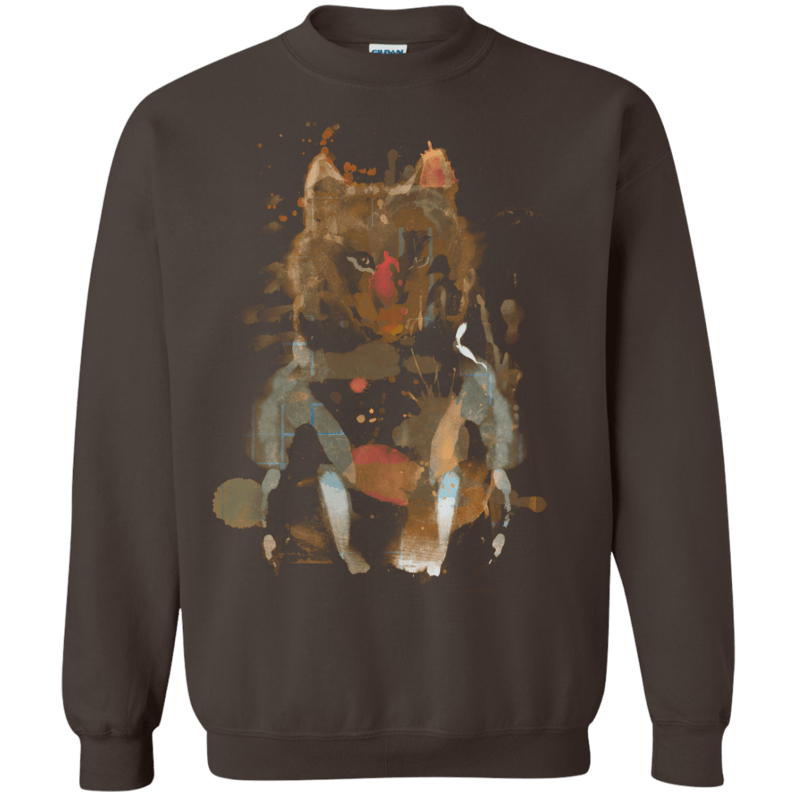 Sweatshirts Dark Chocolate / S Little Foxy Watercolor Crewneck Sweatshirt