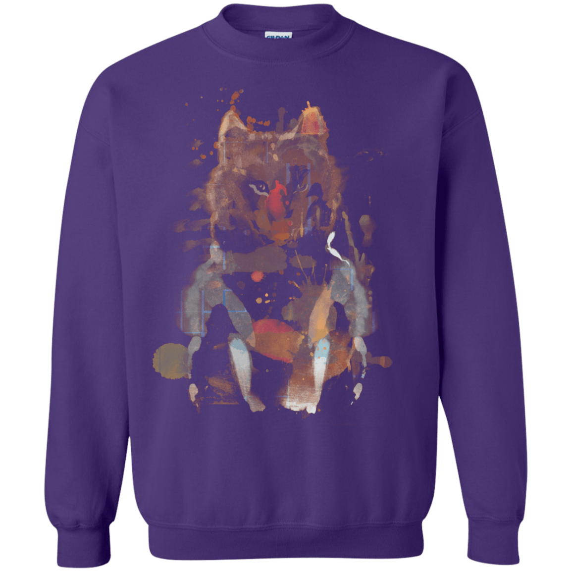 Sweatshirts Purple / S Little Foxy Watercolor Crewneck Sweatshirt