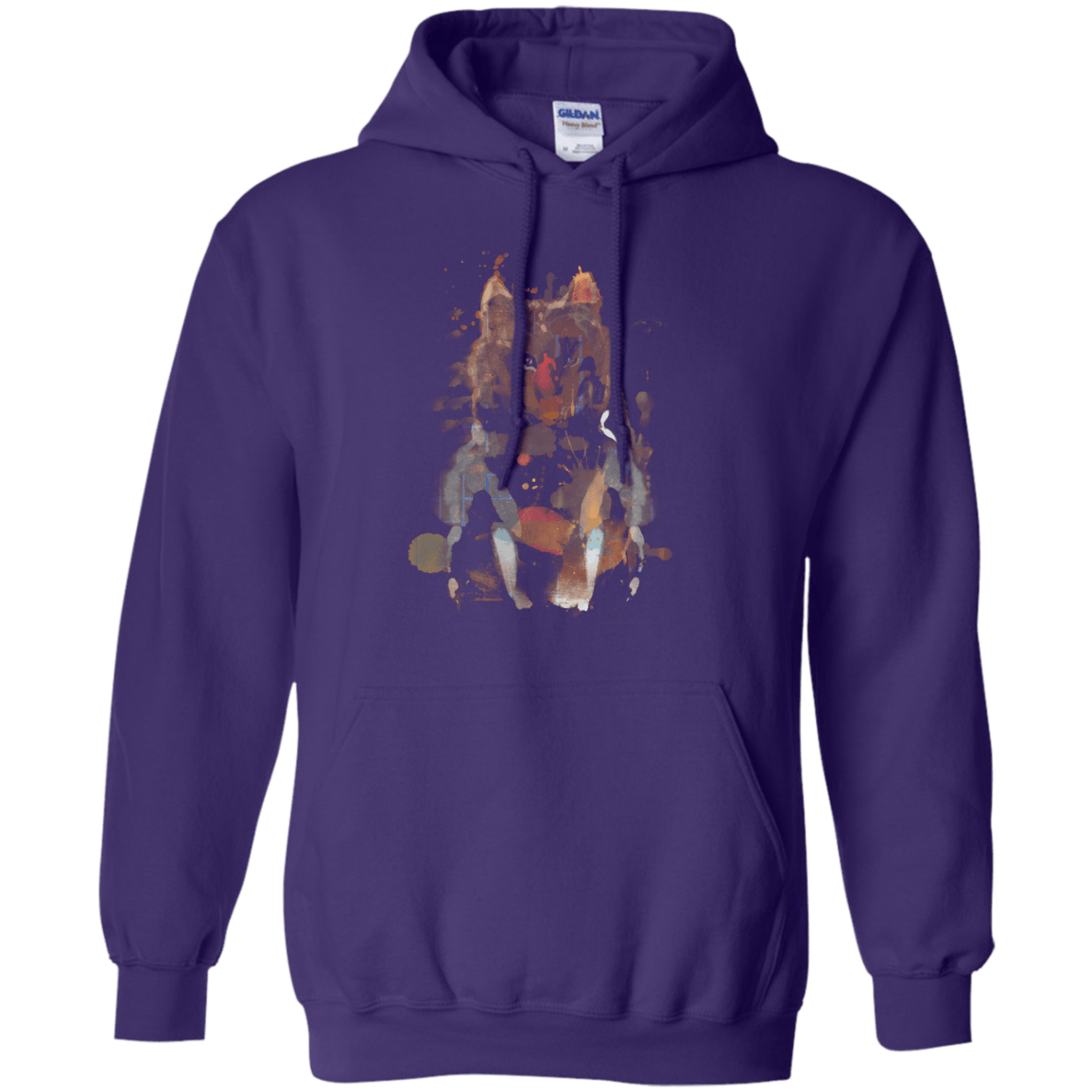 Sweatshirts Purple / S Little Foxy Watercolor Pullover Hoodie