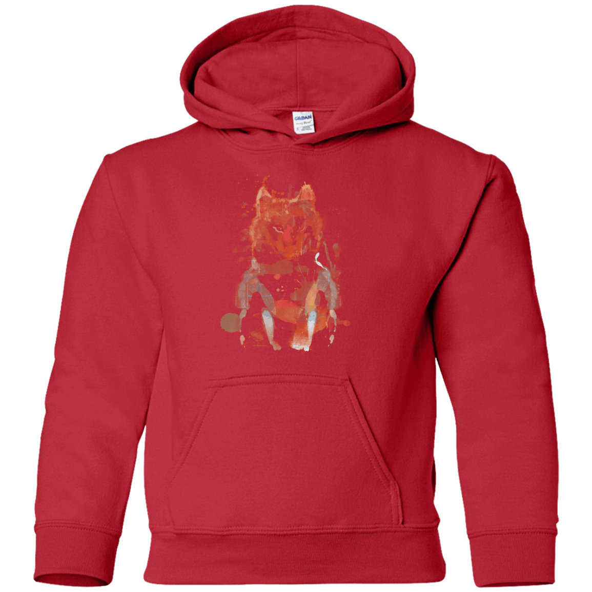 Sweatshirts Red / YS Little Foxy Watercolor Youth Hoodie