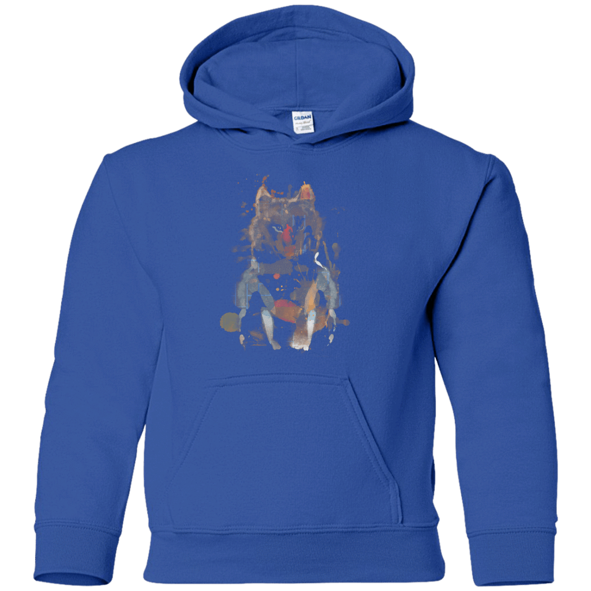 Sweatshirts Royal / YS Little Foxy Watercolor Youth Hoodie