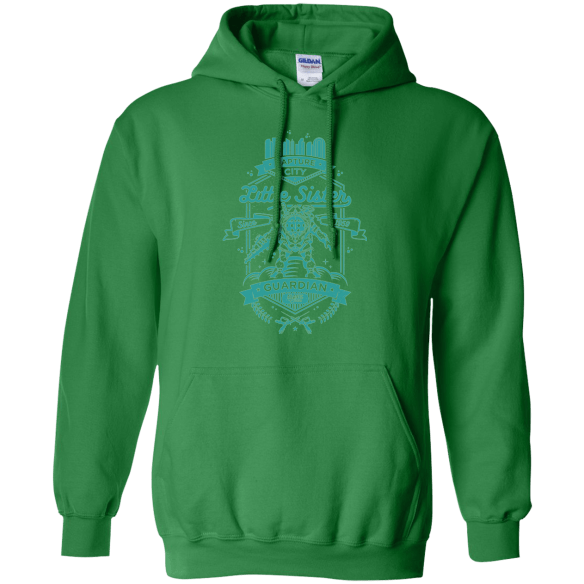 Sweatshirts Irish Green / Small Little Sister Protector Pullover Hoodie
