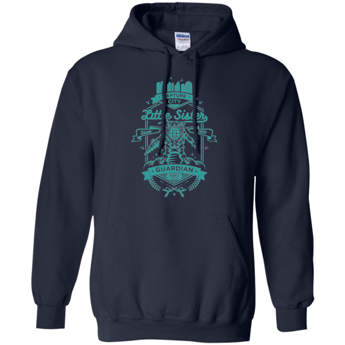 Sweatshirts Navy / Small Little Sister Protector Pullover Hoodie