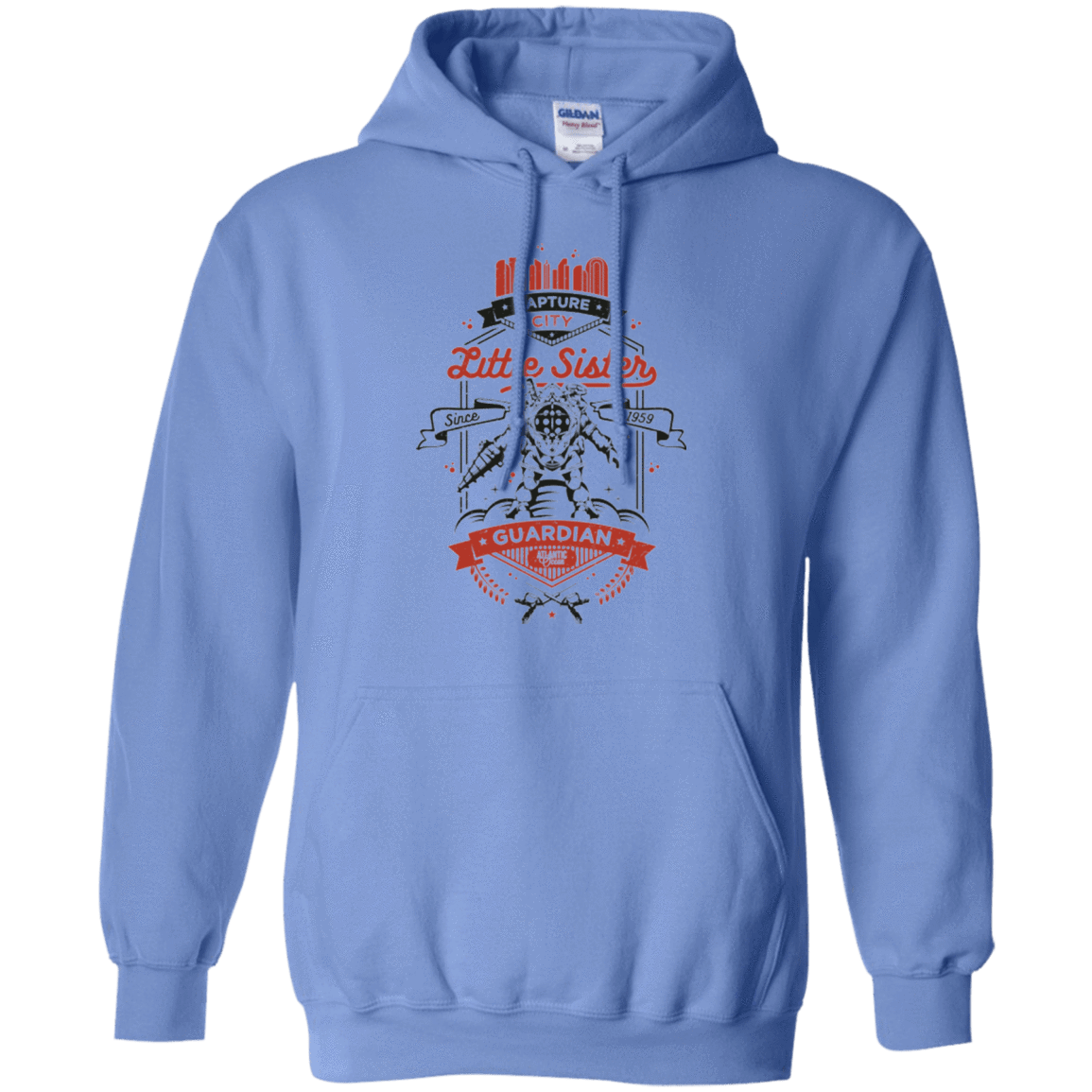Sweatshirts Carolina Blue / Small Little Sister Protector V2 Pullover Hoodie