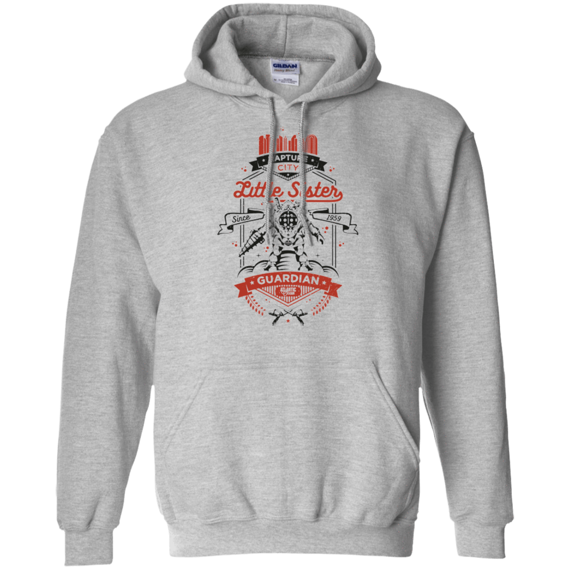 Sweatshirts Sport Grey / Small Little Sister Protector V2 Pullover Hoodie