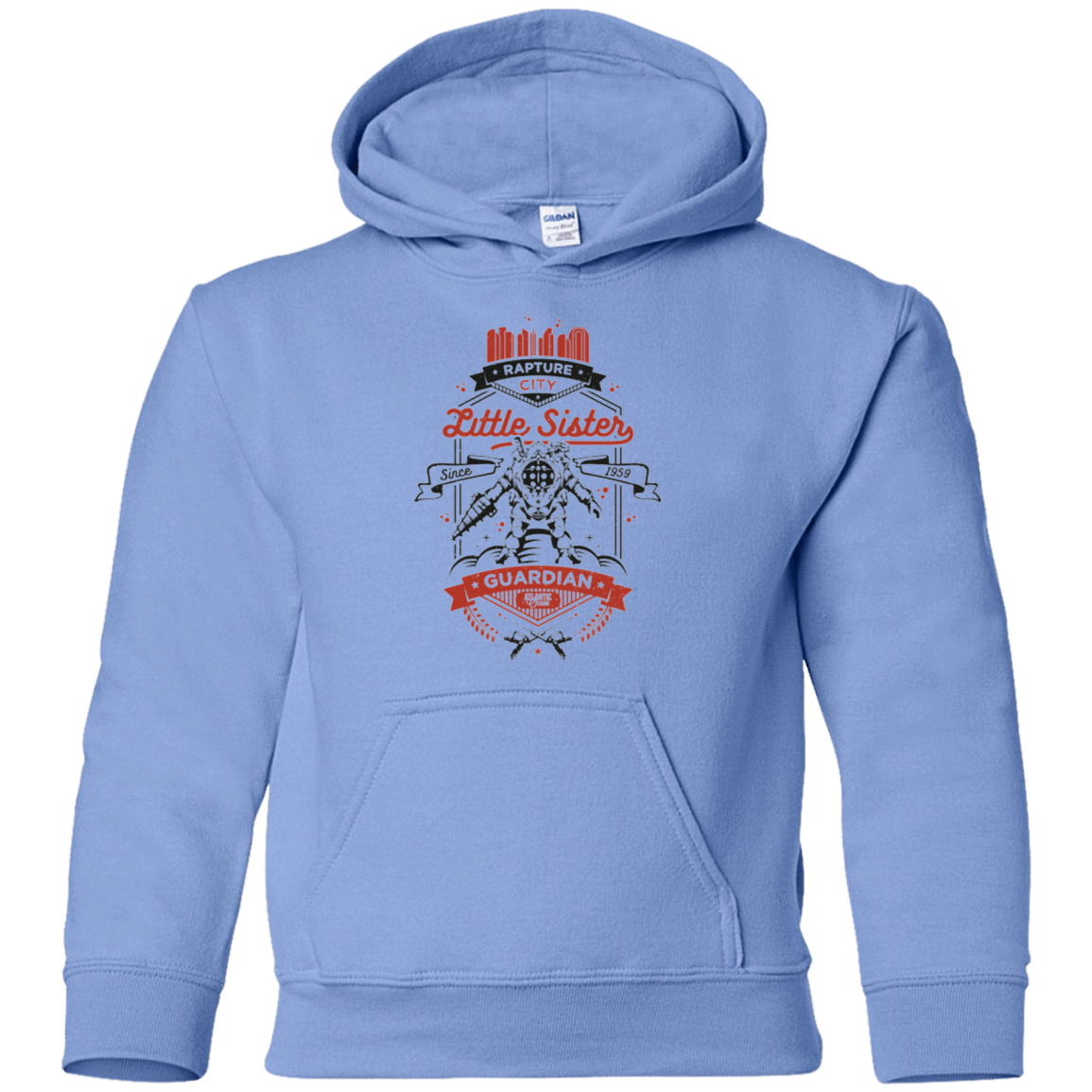 Sweatshirts Carolina Blue / YS Little Sister Protector V2 Youth Hoodie