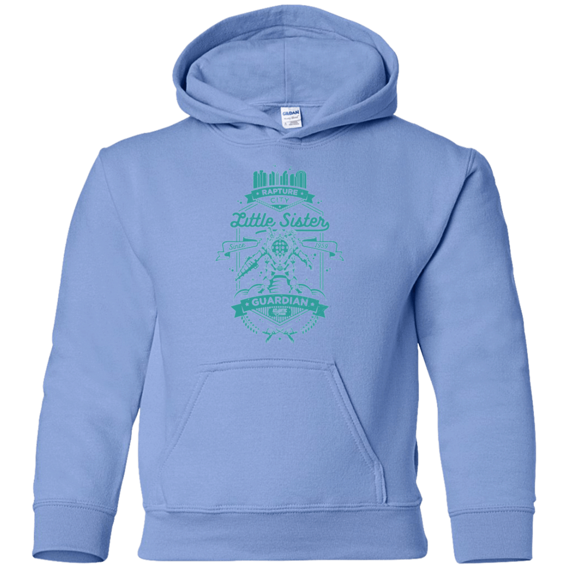 Sweatshirts Carolina Blue / YS Little Sister Protector Youth Hoodie