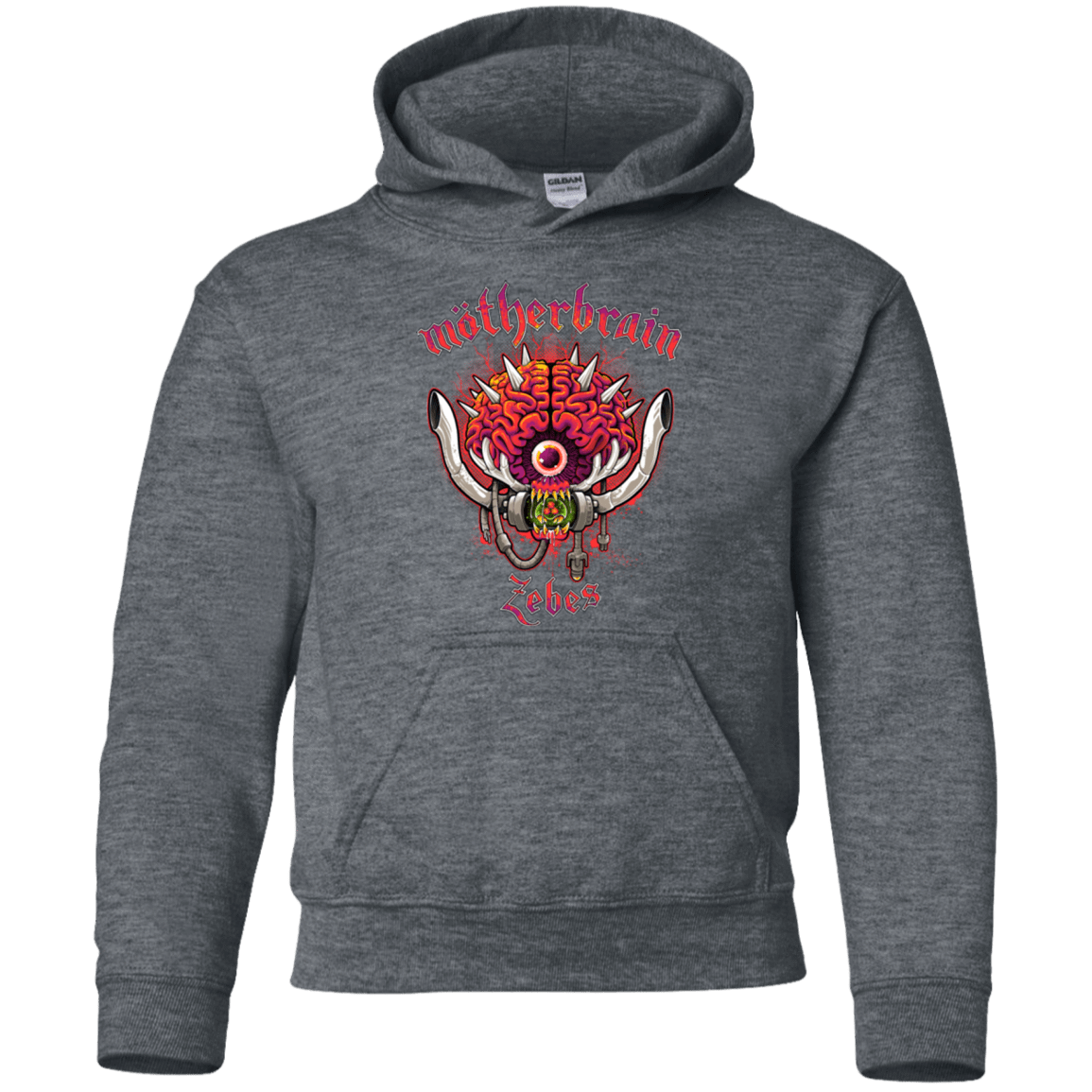 Sweatshirts Dark Heather / YS Live From Zebes Youth Hoodie