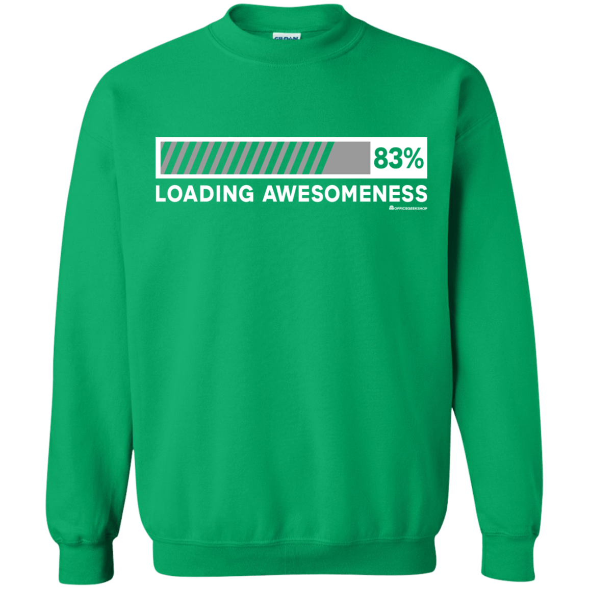 Sweatshirts Irish Green / Small Loading Awesomeness Crewneck Sweatshirt
