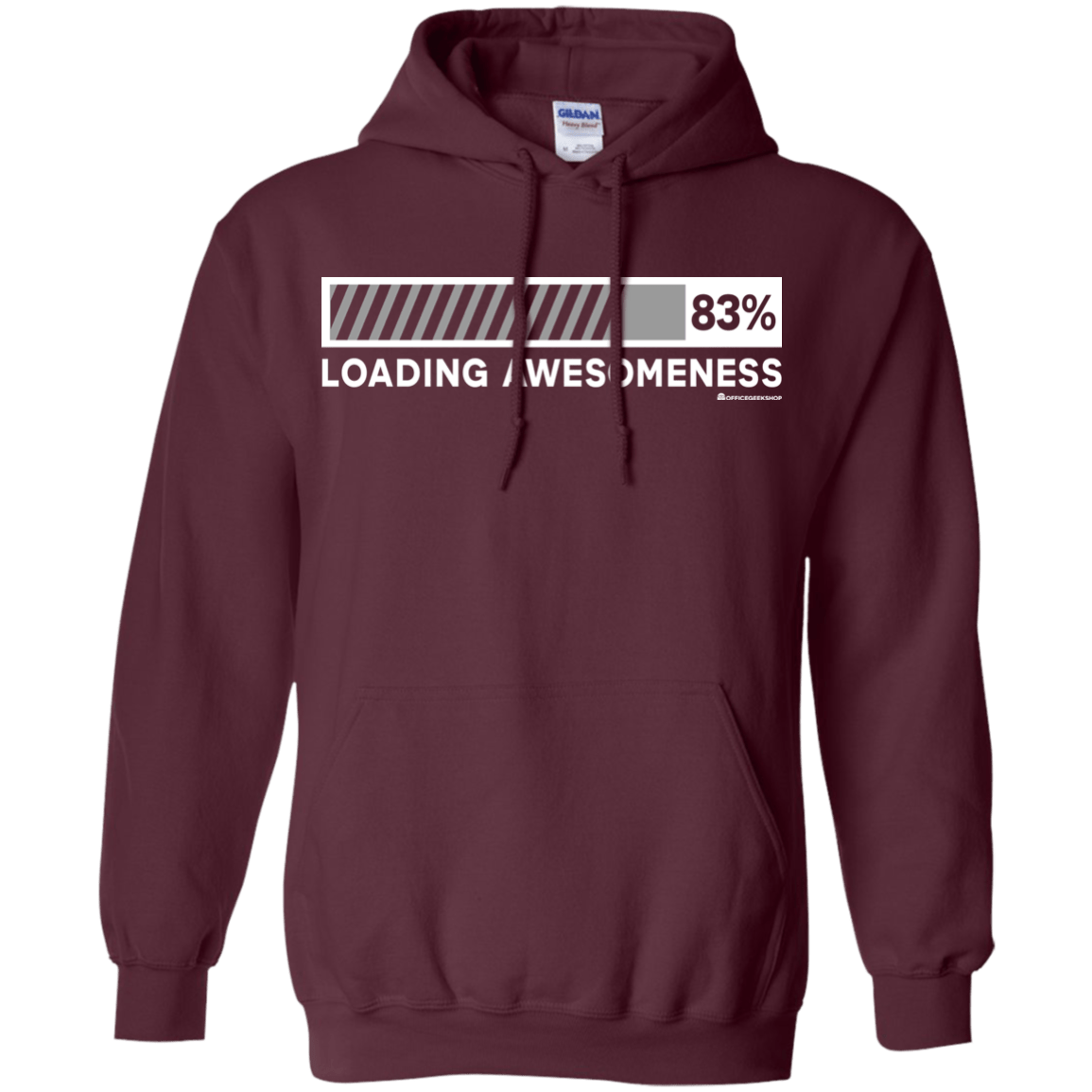 Sweatshirts Maroon / Small Loading Awesomeness Pullover Hoodie