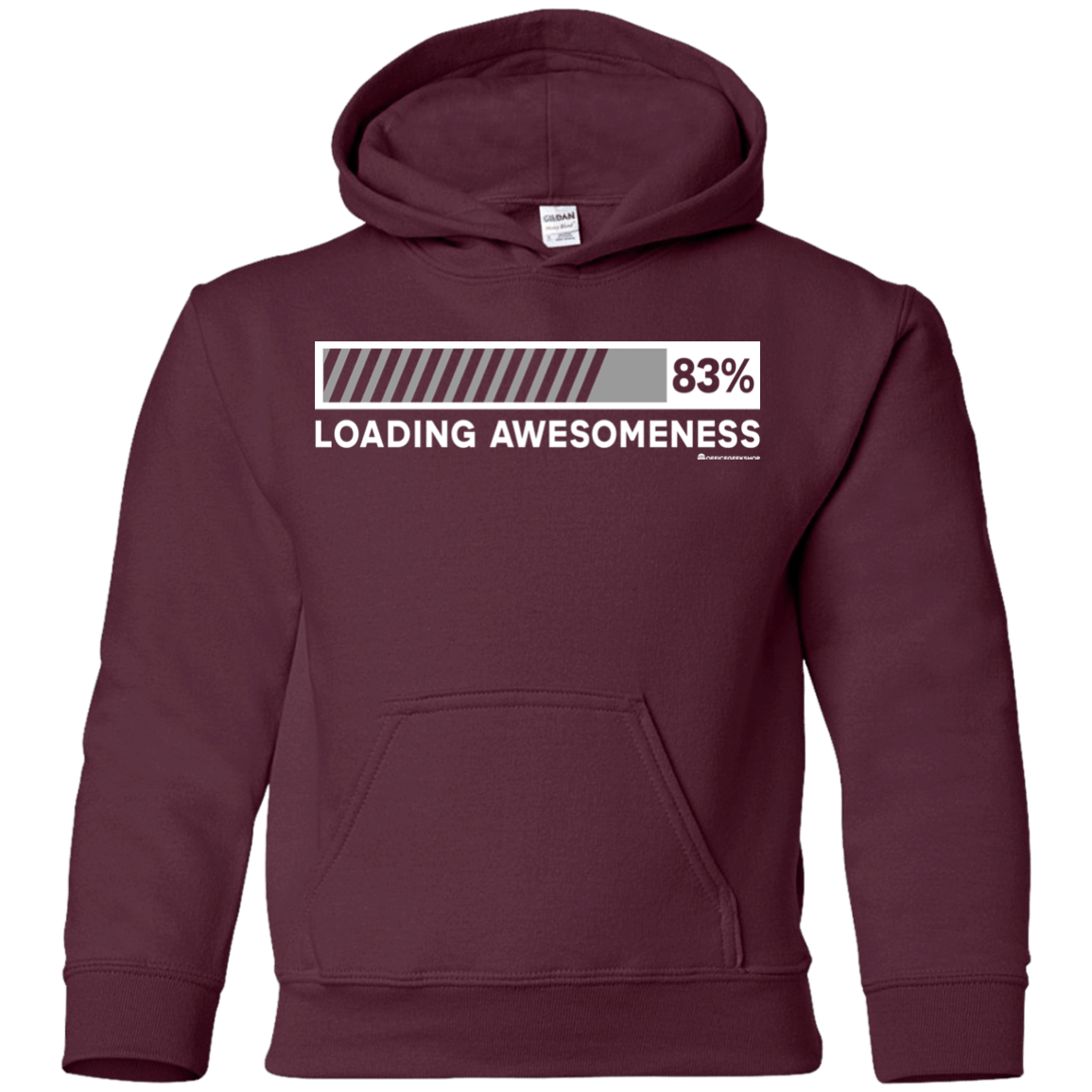 Sweatshirts Maroon / YS Loading Awesomeness Youth Hoodie