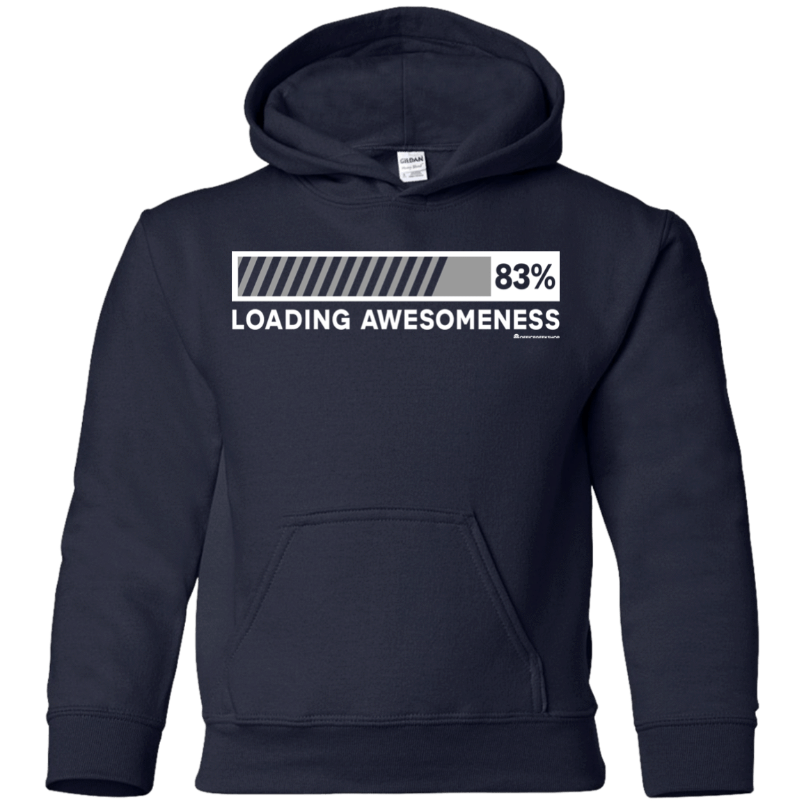 Sweatshirts Navy / YS Loading Awesomeness Youth Hoodie