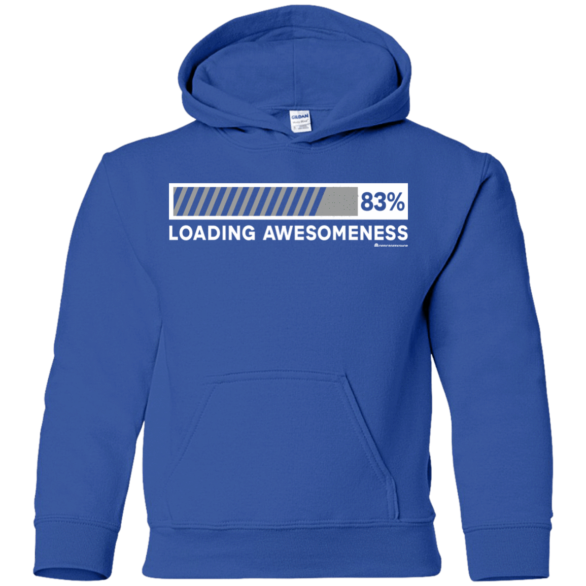 Sweatshirts Royal / YS Loading Awesomeness Youth Hoodie