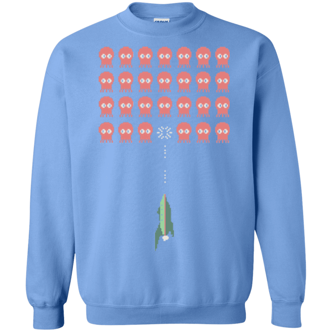Sweatshirts Carolina Blue / Small Lobster invaders Crewneck Sweatshirt