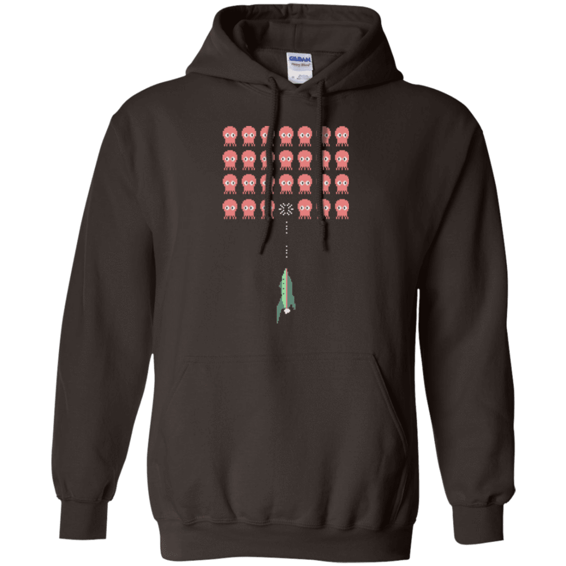Sweatshirts Dark Chocolate / Small Lobster invaders Pullover Hoodie