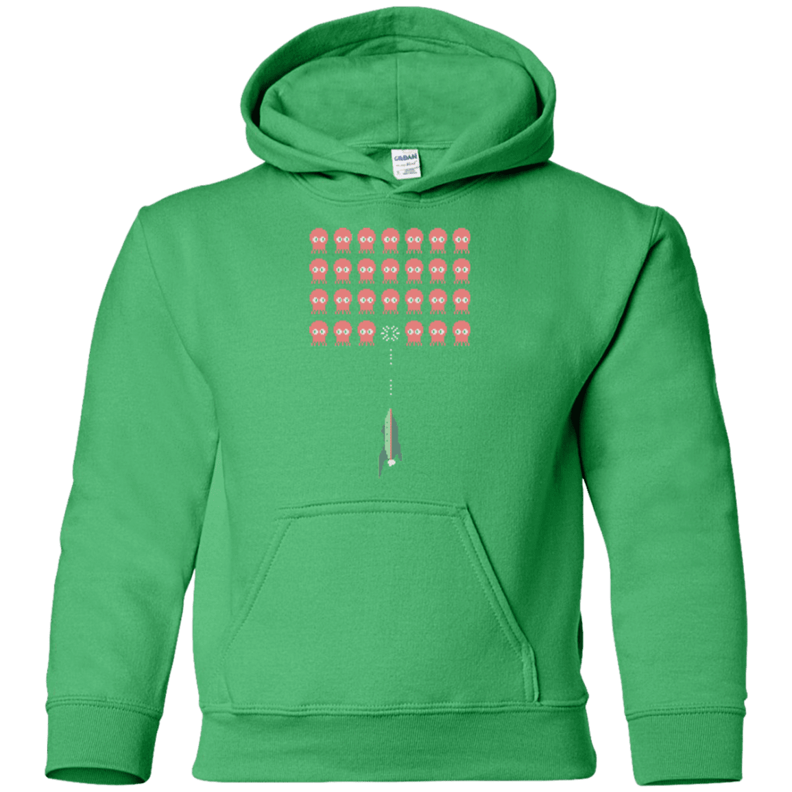 Sweatshirts Irish Green / YS Lobster invaders Youth Hoodie