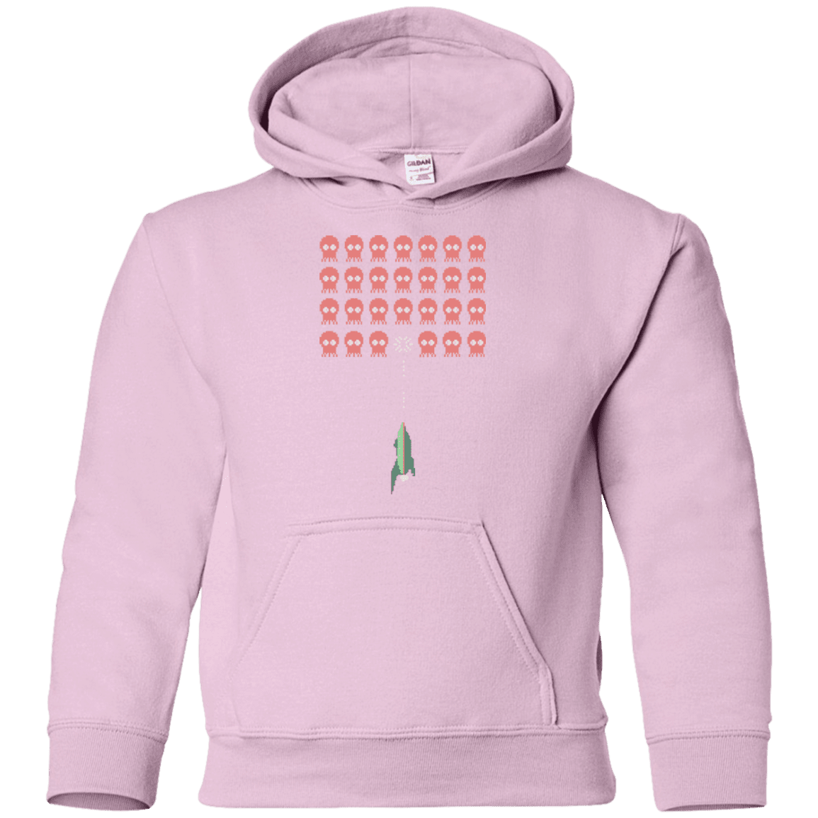 Sweatshirts Light Pink / YS Lobster invaders Youth Hoodie