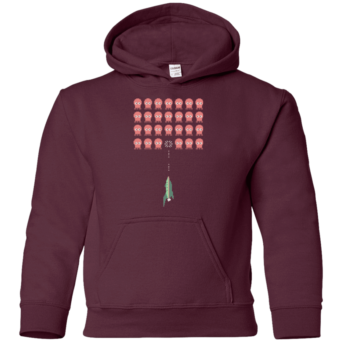 Sweatshirts Maroon / YS Lobster invaders Youth Hoodie