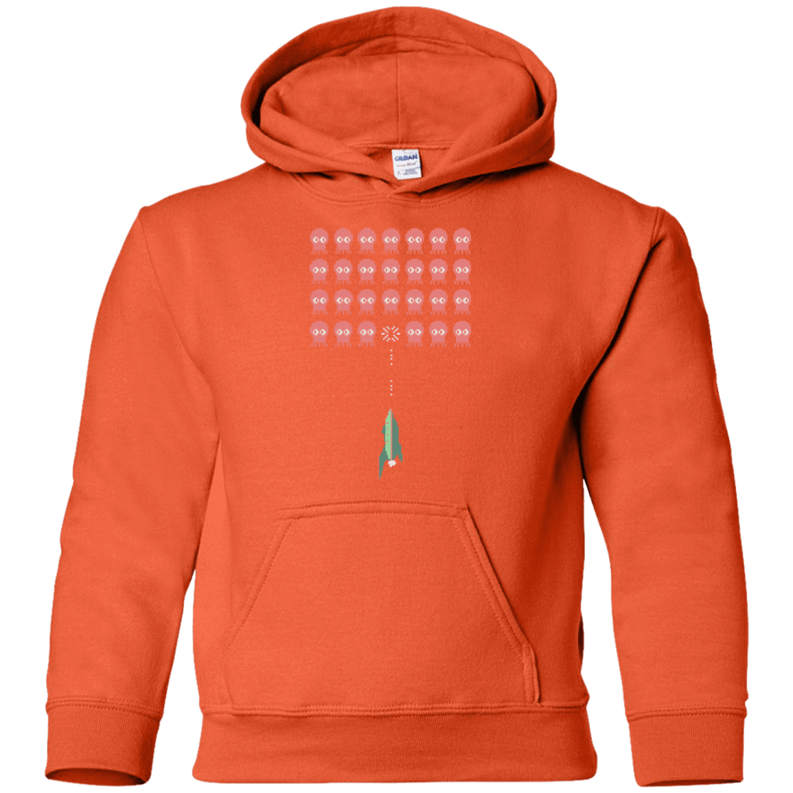 Sweatshirts Orange / YS Lobster invaders Youth Hoodie