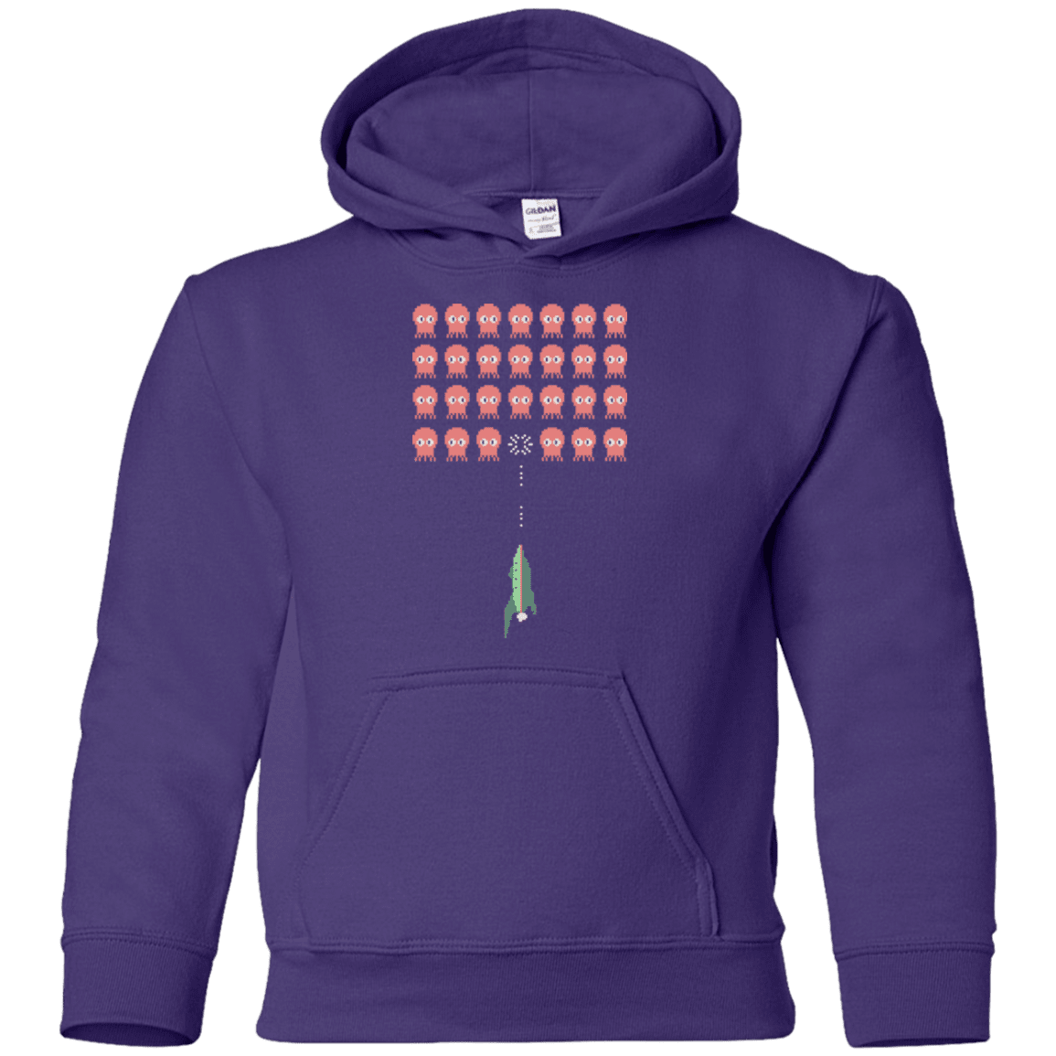Sweatshirts Purple / YS Lobster invaders Youth Hoodie