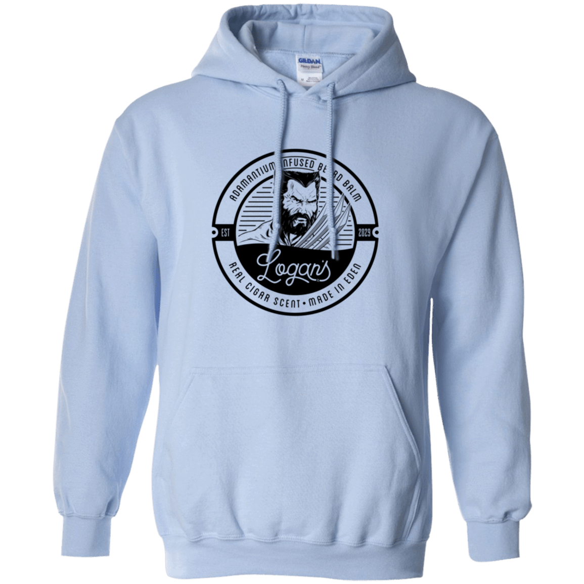 Sweatshirts Light Blue / Small Logans Beard Balm Pullover Hoodie