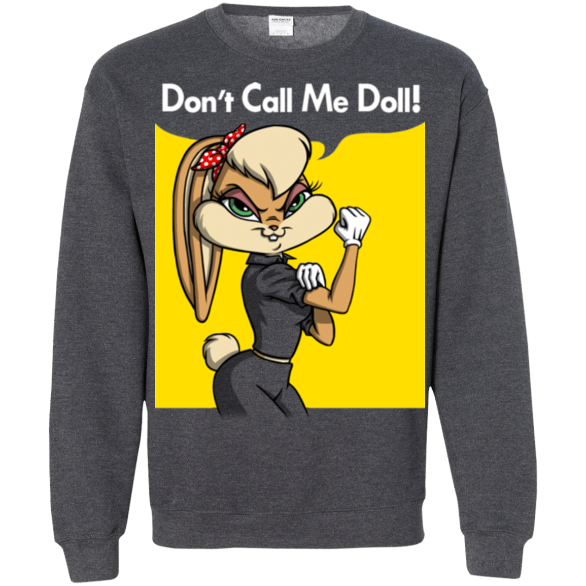 Sweatshirts Dark Heather / S Lola Dont Call me Doll Crewneck Sweatshirt