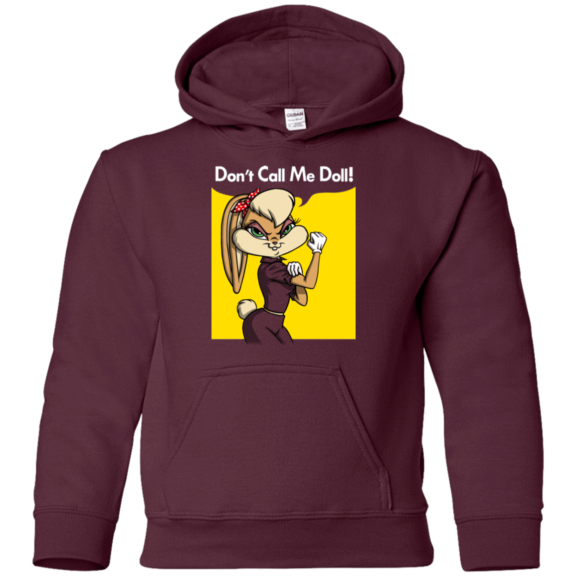 Sweatshirts Maroon / YS Lola Dont Call me Doll Youth Hoodie