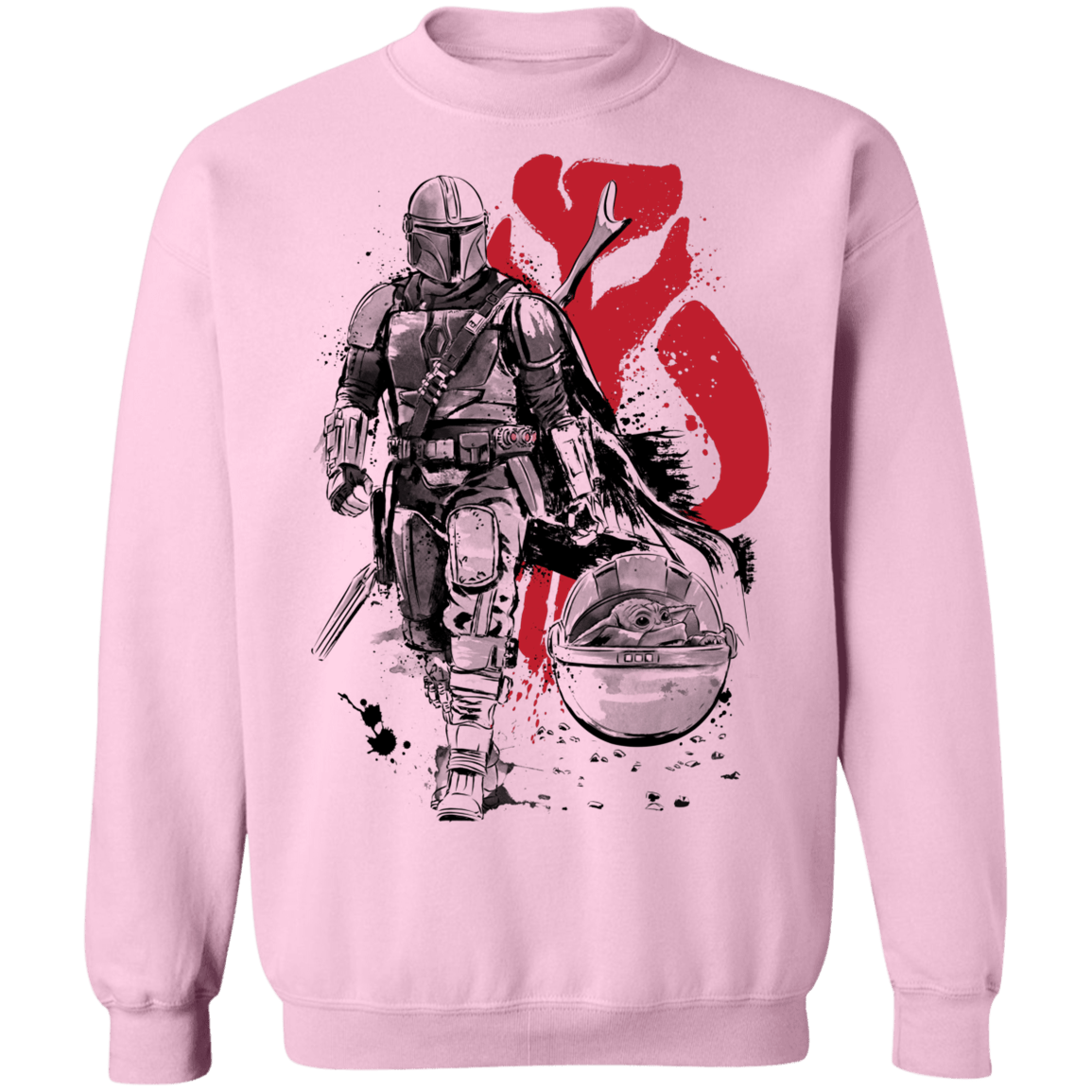 Sweatshirts Light Pink / S Lone Hunter and Cub Crewneck Sweatshirt