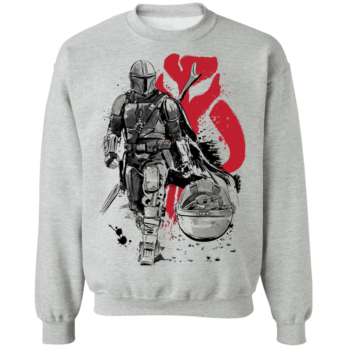 Sweatshirts Sport Grey / S Lone Hunter and Cub Crewneck Sweatshirt