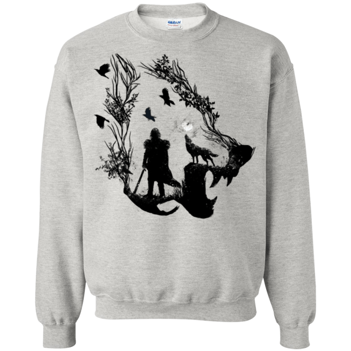 Sweatshirts Ash / Small Lone wolf Crewneck Sweatshirt