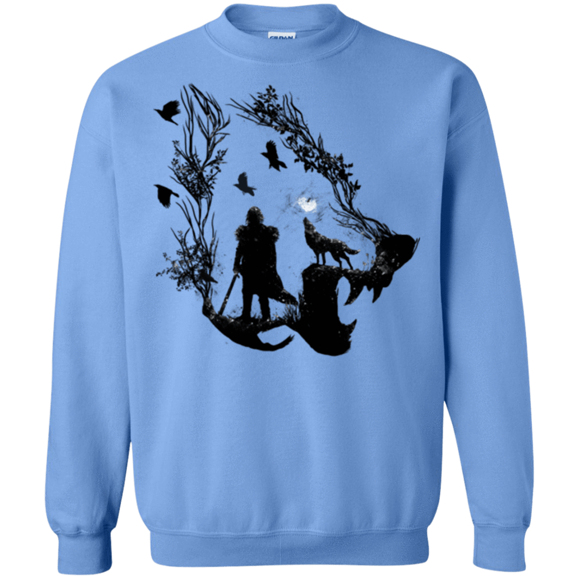 Sweatshirts Carolina Blue / Small Lone wolf Crewneck Sweatshirt