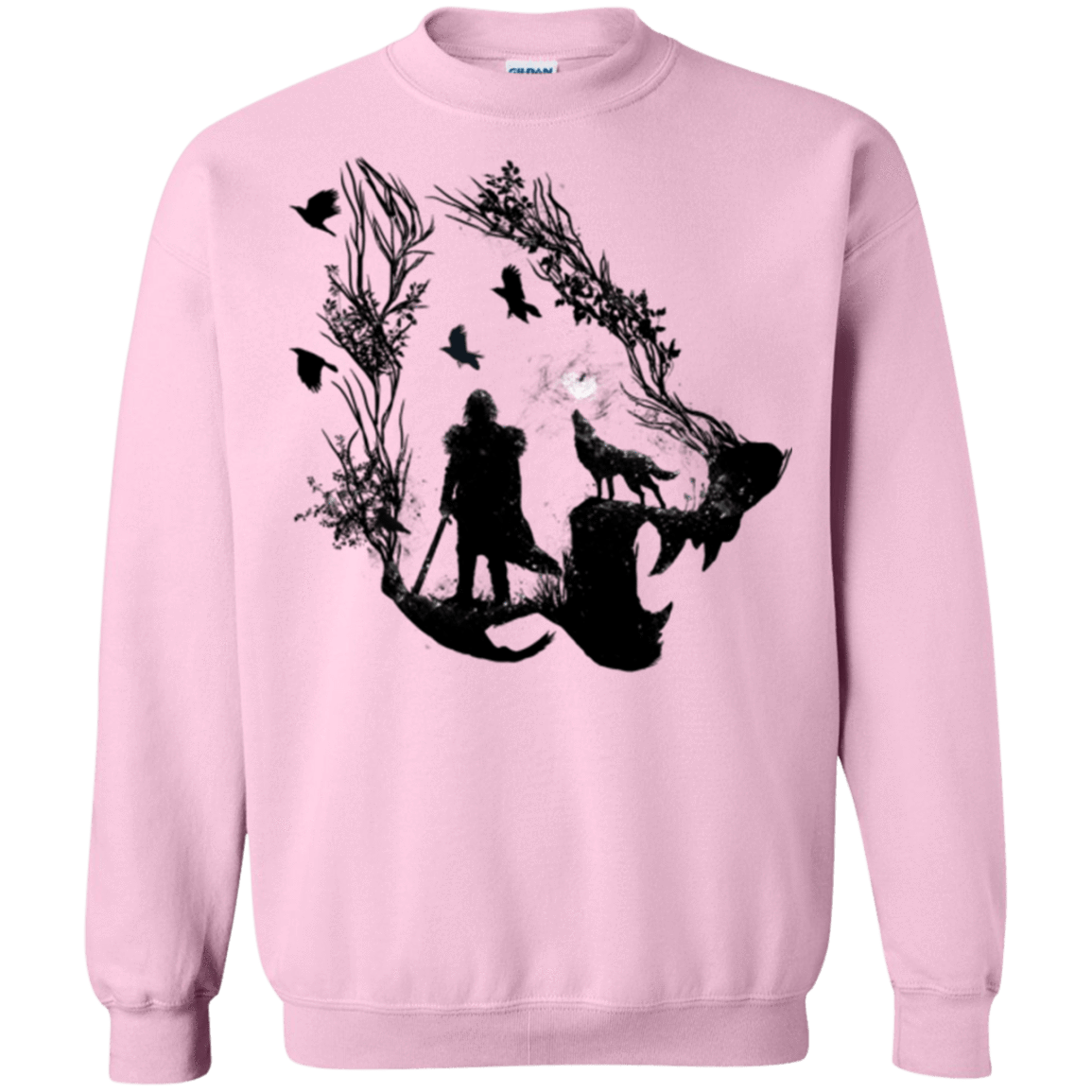Sweatshirts Light Pink / Small Lone wolf Crewneck Sweatshirt