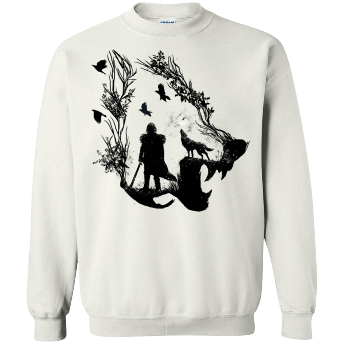 Sweatshirts White / Small Lone wolf Crewneck Sweatshirt