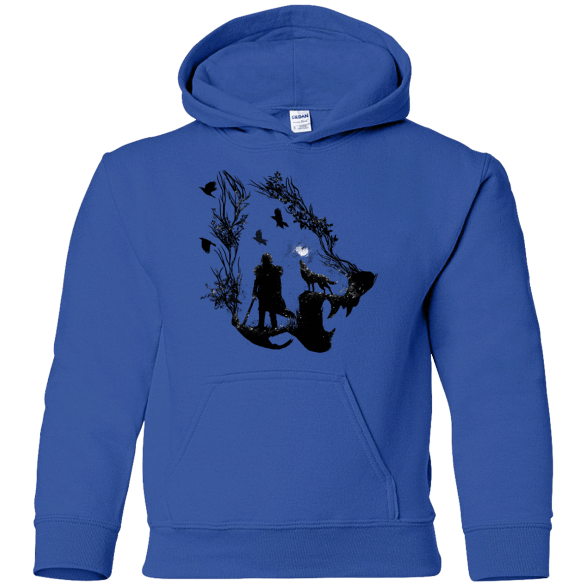 Sweatshirts Royal / YS Lone wolf Youth Hoodie