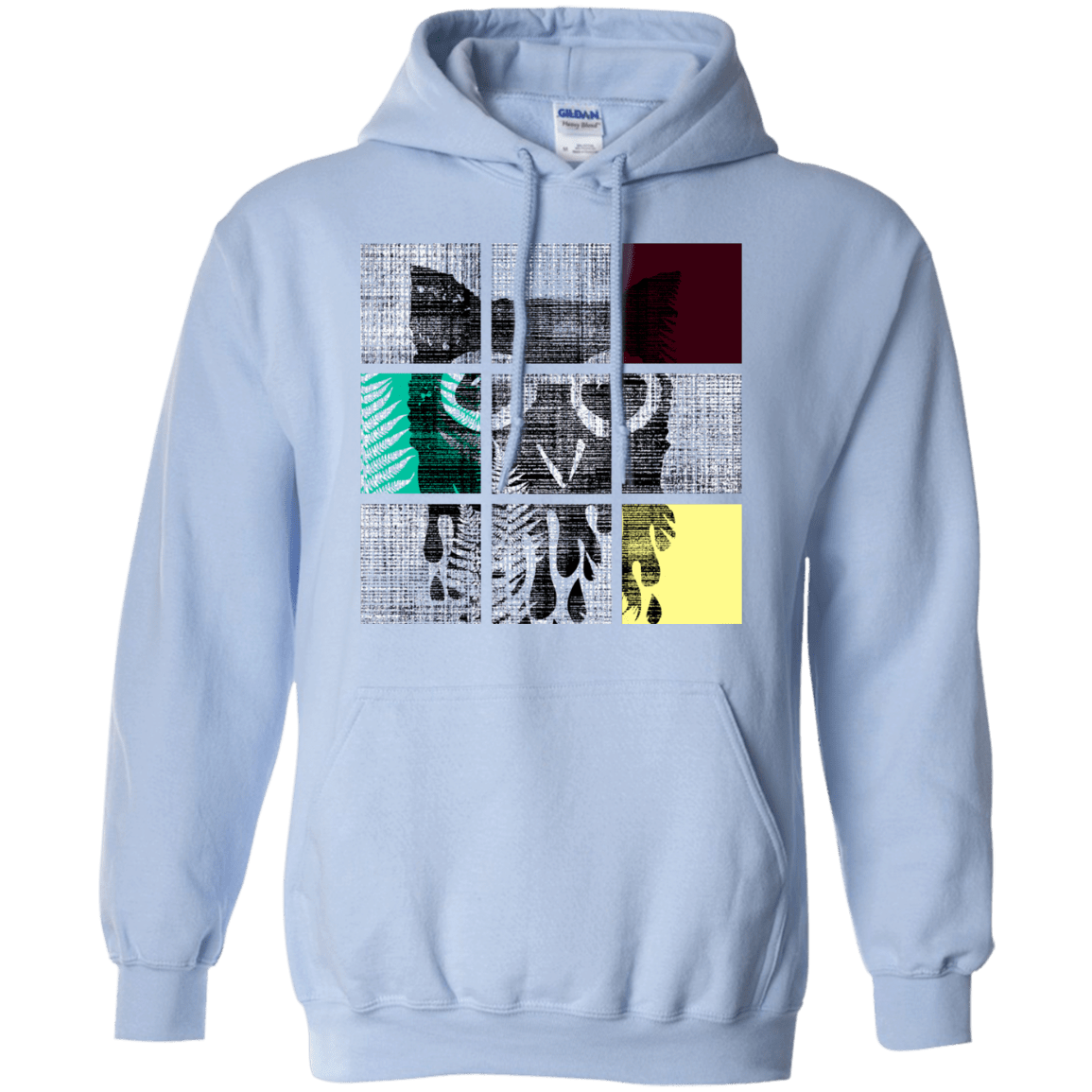 Sweatshirts Light Blue / S Looking Glass Owl Pullover Hoodie