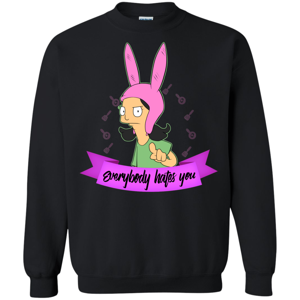 Sweatshirts Black / Small Louise Everybody Crewneck Sweatshirt