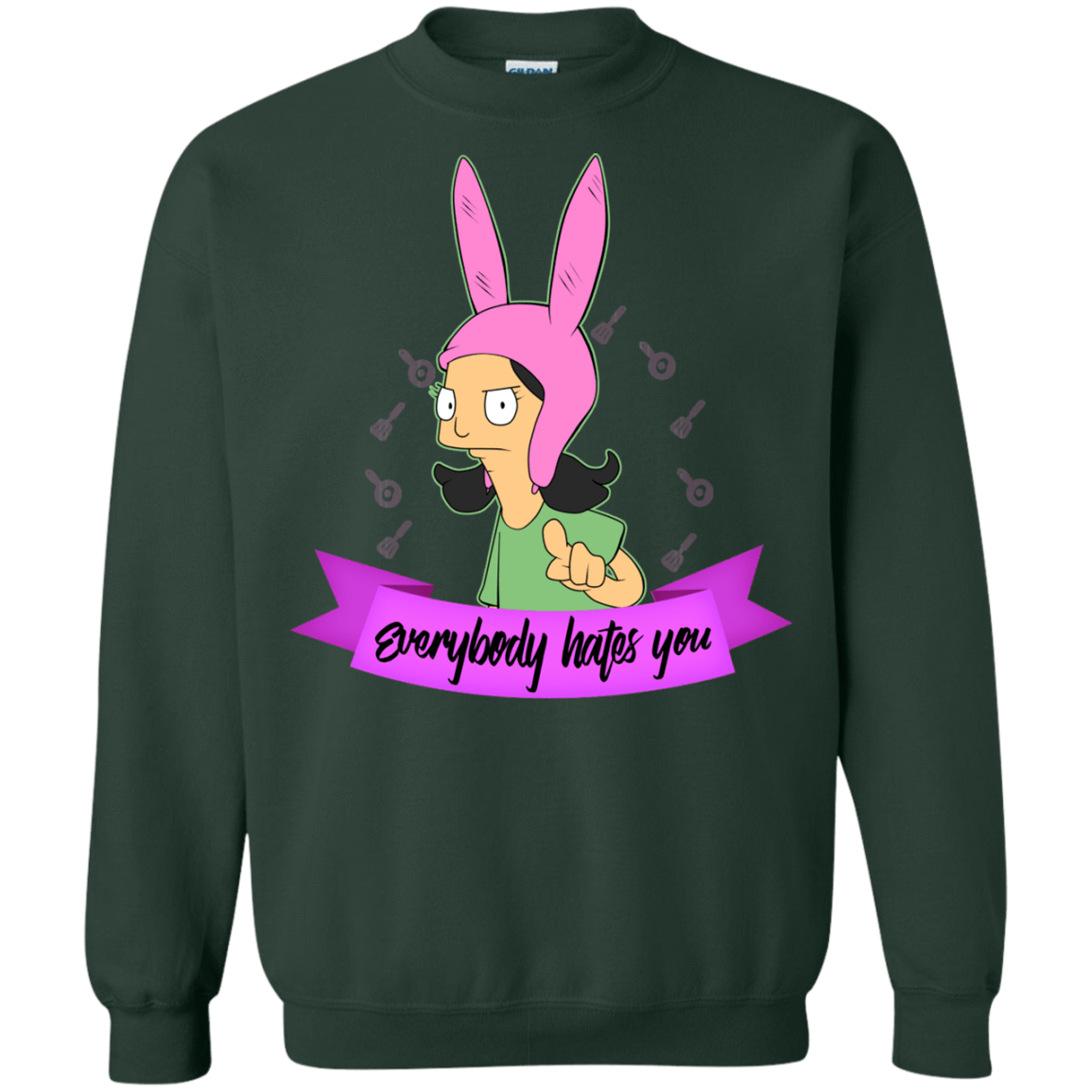 Sweatshirts Forest Green / Small Louise Everybody Crewneck Sweatshirt