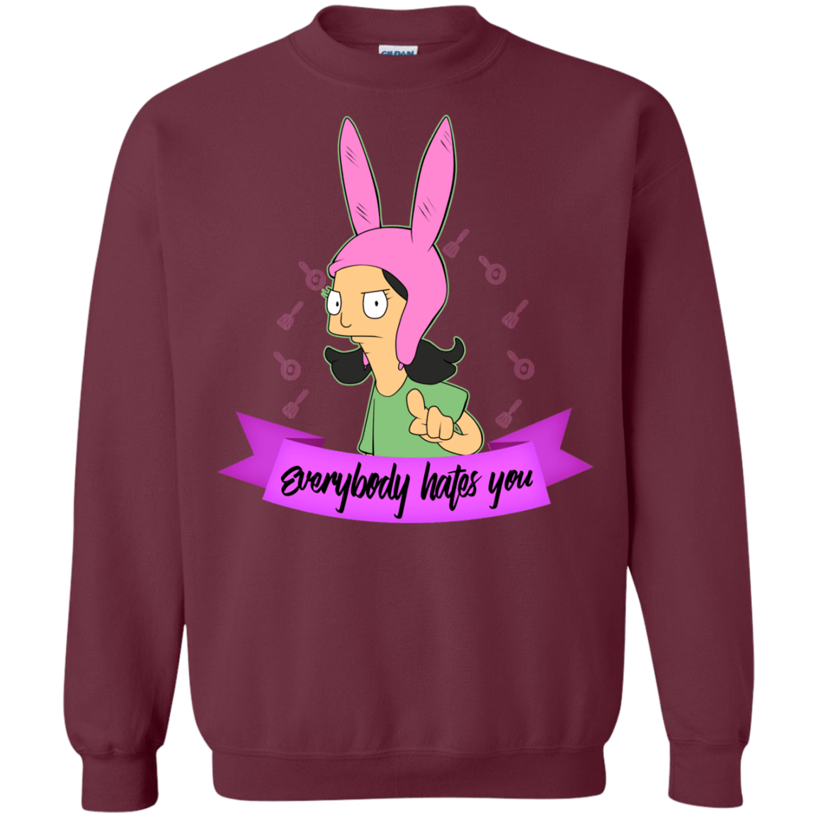 Sweatshirts Maroon / Small Louise Everybody Crewneck Sweatshirt