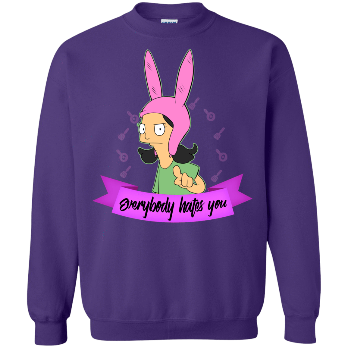Sweatshirts Purple / Small Louise Everybody Crewneck Sweatshirt