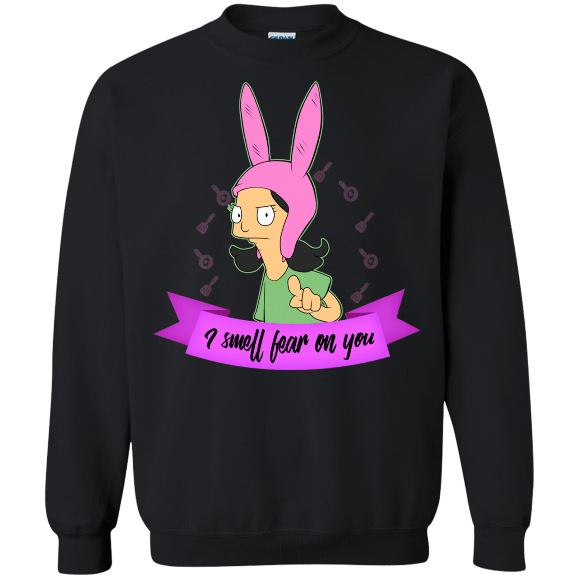 Sweatshirts Black / Small Louise Smell Fear Crewneck Sweatshirt