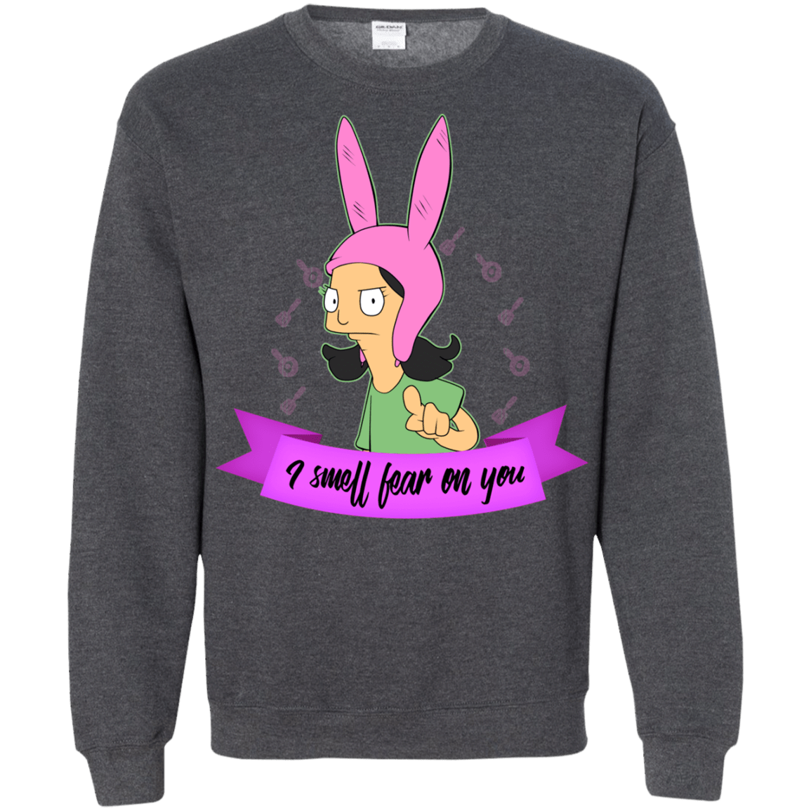 Sweatshirts Dark Heather / Small Louise Smell Fear Crewneck Sweatshirt
