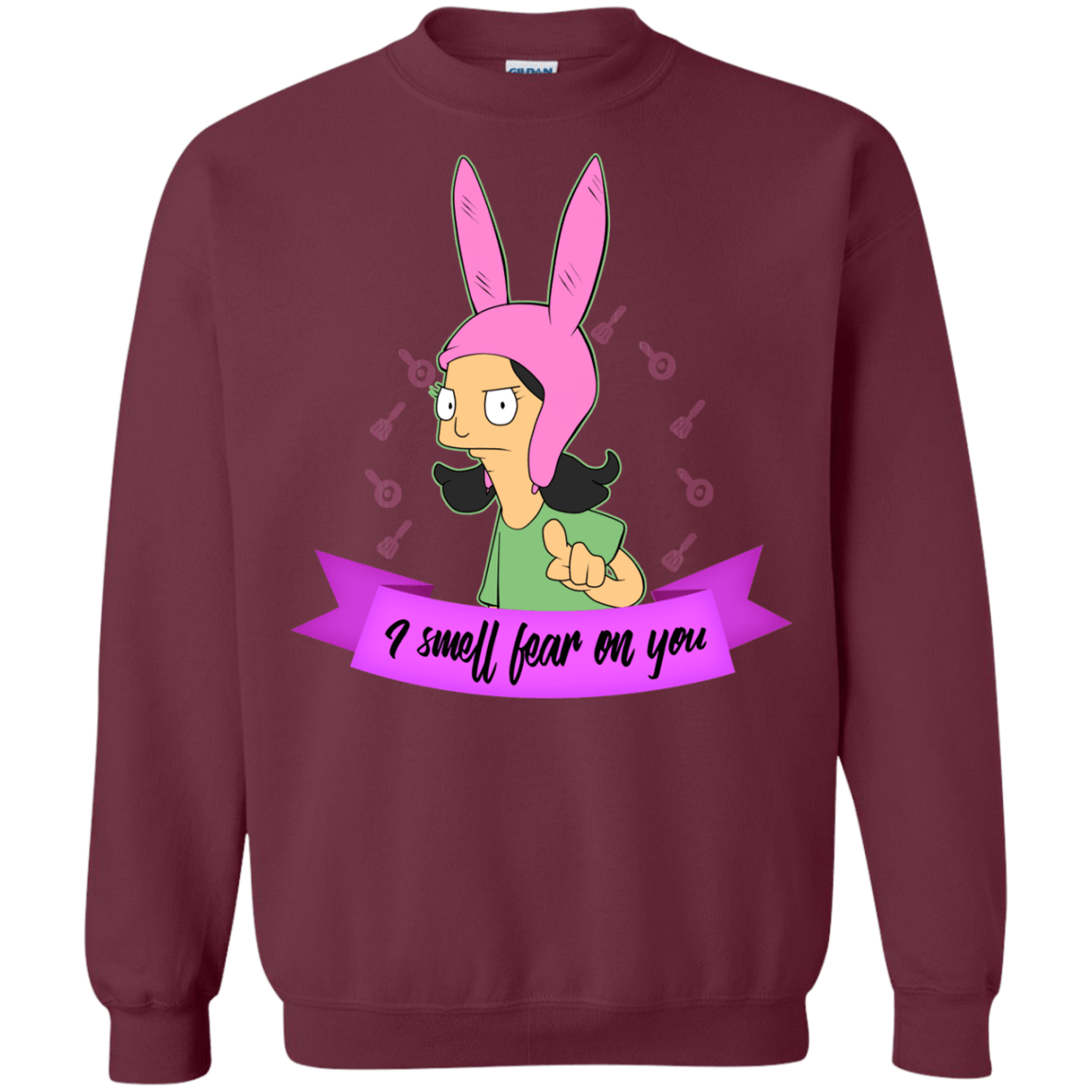 Sweatshirts Maroon / Small Louise Smell Fear Crewneck Sweatshirt