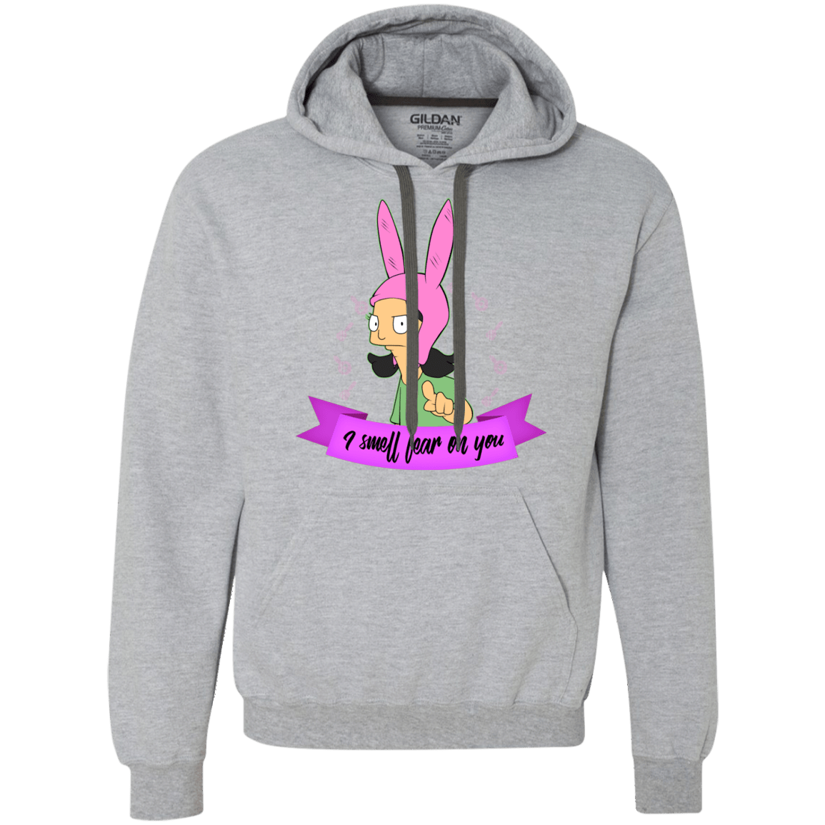 Sweatshirts Sport Grey / Small Louise Smell Fear Premium Fleece Hoodie