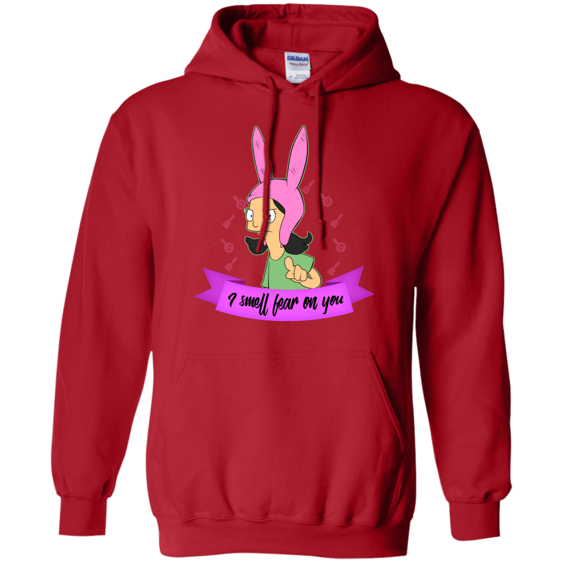 Sweatshirts Red / Small Louise Smell Fear Pullover Hoodie