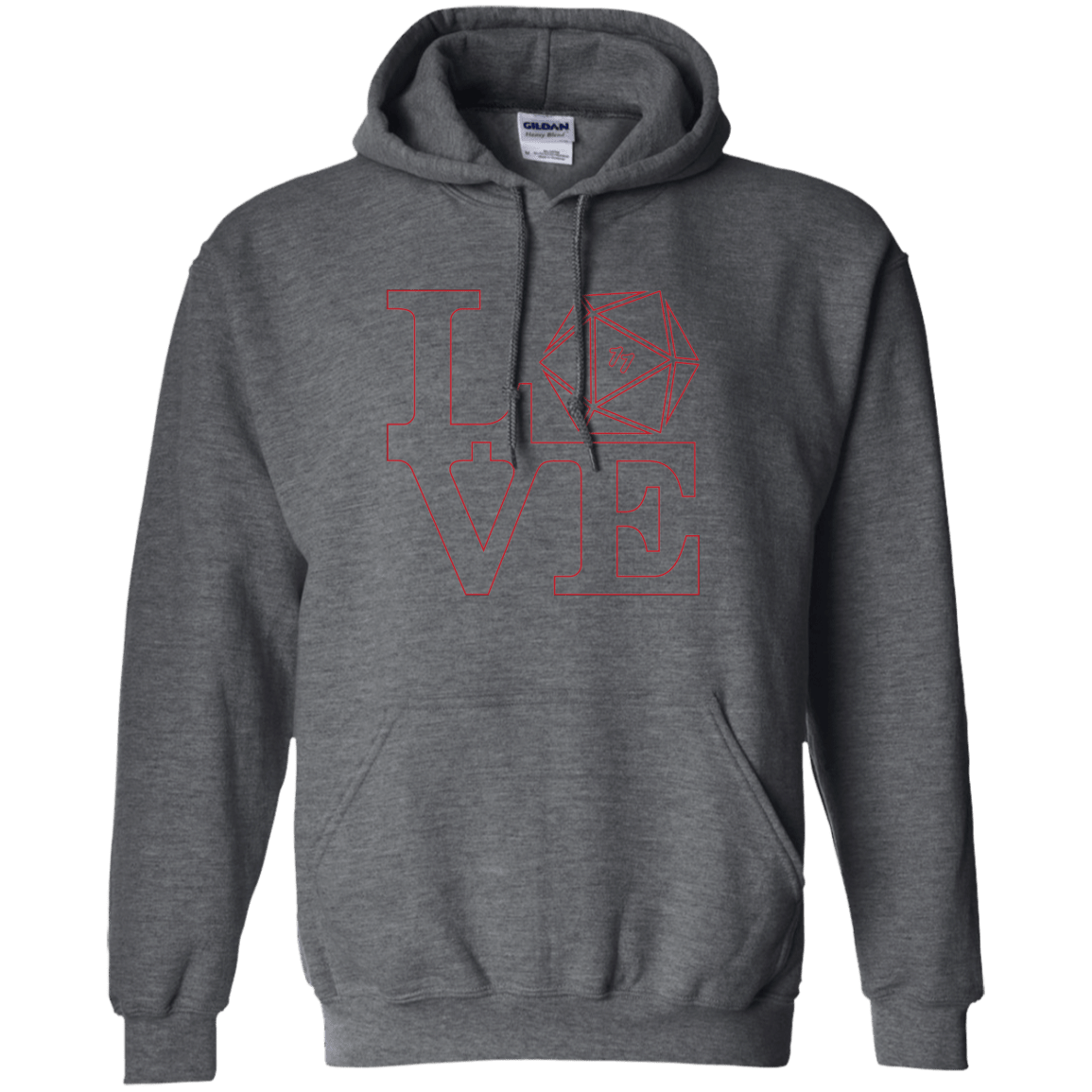 Sweatshirts Dark Heather / Small Love 11 Pullover Hoodie